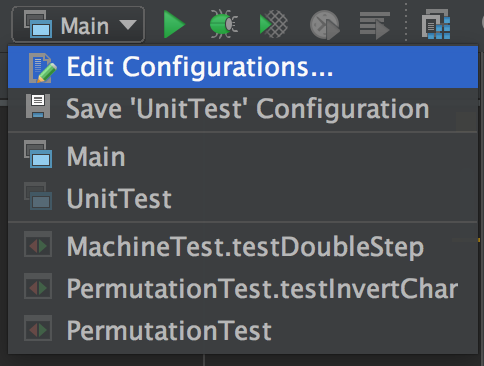 Edit Configurations